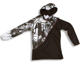 hooded swim shirt