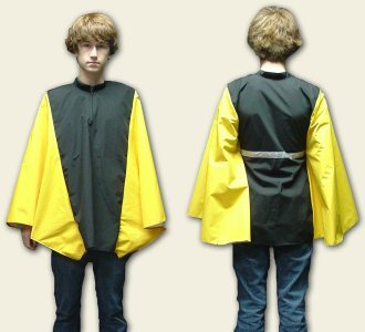 Poncho cycling rain cape yellow